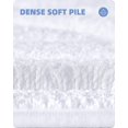 thumbnail image 4 of Alfombrilla de baño antideslizante, alfombrilla absorbente para baño, alfombrilla de ducha de microfibra suave, lavable a máquina, 40 x 60 cm, color blanco, 4 of 5