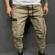 thumbnail image 2 of Pantalones largos de carga para hombre, informales, al aire libre, con múltiples bolsillos Fridja hfkajh101066, 2 of 3