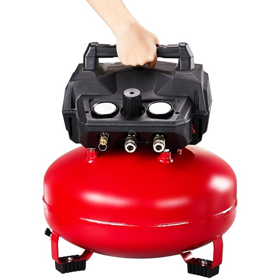 Ktaxon 6 Gallon Portable Pancake Air Compressor, 1.5HP 120V Oil-Free, 150 PSI, for Air Tools, Tires, Garage & Shop