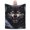 60x50, variant on Fierce Wolf Portrait Blanket Winter Wilderness Wildlife Art Gothic Dark Home Decor Soft Cozy Fleece Throw Blanket 60x50