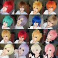 thumbnail image 1 of CARBONLIKE Cosplay pelo rizado cola pelucas completas marrón oscuro peluca corta mujeres/hombres peluca disfraz ZefeiWu 8390612591754, 1 of 1