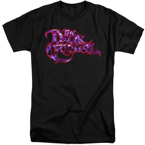 Dark Crystal/Collage Logo S/S Adult Tall 18/1 Black