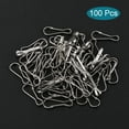 thumbnail image 3 of Uxcell Spring Hooks Snap Clip Hooks 27x10x2.5mm Iron Silver Tone 100Pack, 3 of 5