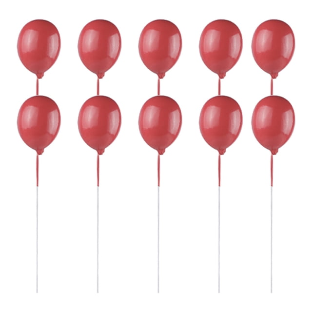 Billuyoard 1 Juego de Kit de decoración de pasteles, soporte de globo exquisito, juego para hornear, adornos de feliz cumpleaños, recuerdos de Herramientas y accesorios para hornear Fucsia