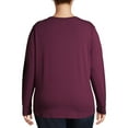 thumbnail image 2 of Terra & Sky Long Sleeve Pullover Relaxed Fit T-Shirt (Women's Plus) 1 Pack, 2 of 7