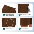 thumbnail image 5 of Rosvigor Womens Athletic Shorts High Waisted Running Workout Shorts for Women Loose Cotton Sweat Shorts with Pockets, 5 of 7