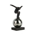 thumbnail image 1 of Sagebrook Home 15358 METAL 12" BALANCING MAN ON SPHERE, BRONZE, 1 of 2