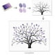 thumbnail image 1 of al de Lienzos sin Marco Impresión de Árbol Imagen Decorativo , Púrpura Colco Árbol de huellas digitales de boda, 1 of 7
