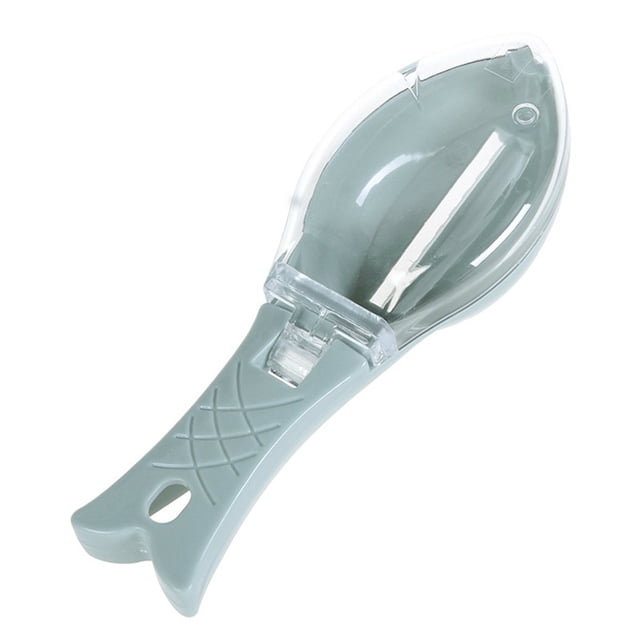 Wweixi Plastic Fish Skin Scale Cleaning Scraper Manually Manually Fish Seafood Fish Seafood Brush Remover blue