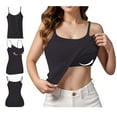 thumbnail image 2 of Camisole Tops For Women Summer Tops Tank Top Yoga Gym Sleeveless Camisole Plus Size Underwear With Chest Pad S 6XL Summer Sleeveless Womens Summer Tops, 2 of 5