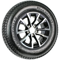 eCustomrim Trailer Tire ST205/75D15 Load Range C 15X5 5-4.5 Edge Black Aluminum Rim