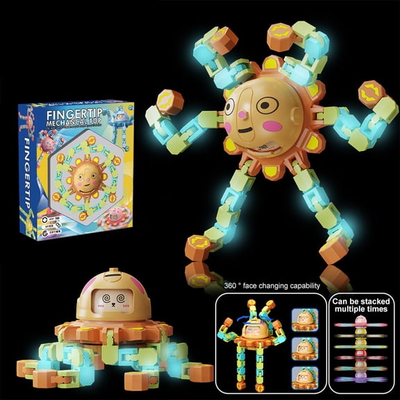 Transformable Fidget Spinners, Fidget Toys Teens Adults Sensory Toys with Autism Adhd, Stocking Stuffers Bulk Gifts for Boys Girls Party Favors Travel Activities