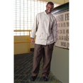 thumbnail image 1 of Uncommon Threads 4003-3501 Pantalon de Chef Ample Teint en Fil Noir et Rayures Cuivre - TPsmall, 1 of 1