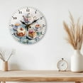 thumbnail image 5 of 1pc Printed Wall Clock for Home Living Room Bedroom Decoration Flat Round Afternoon Tea 300mm, 5 of 9
