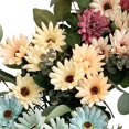 thumbnail image 4 of Artificial Cosmos Daisy Flower Fall Front Door 24 Inch Colorful Blossom Foliage on Grapevine Base for Farmhouse Door Festival Celebration Party Wall Window Home Decor, 4 of 6