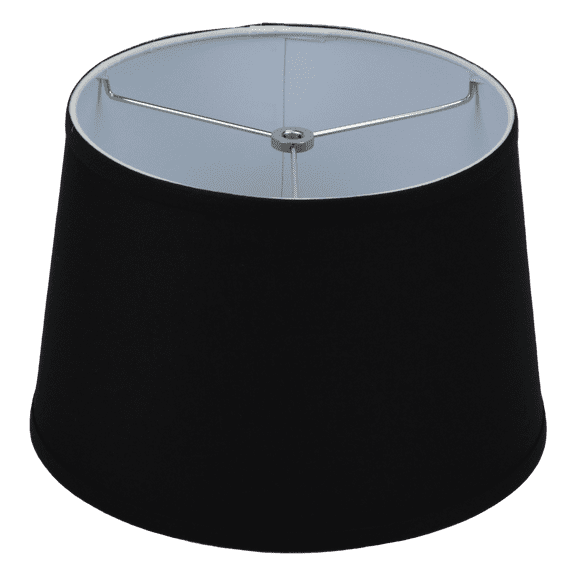 Fenchel Shades | 10" Top Diameter x 12" Bottom Diameter x 8 Slant, (Washer/Spider Attachment) Empire Lamp Shade - (Linen Black)