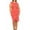 Floral Red, variant on MOA Collection Women's Plus Size Sleeveless Sheath Dress Knife PleatsTulip Skirt Front Sash Detail