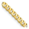 thumbnail image 3 of FJC Finejewelers 10 kt Yellow Gold Flat Beveled Curb Chain 24 Inches x 2.4 mm, 3 of 7