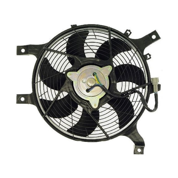 A/C Condenser Fan Assembly - Compatible with 2001 - 2004 Nissan Frontier 2002 2003
