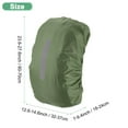 thumbnail image 3 of Uxcell Waterproof Backpack Rain Cover, 55L-65L Backpack Cover, Bag Rain Cover with Reflective Strap [Army Green], 3 of 8
