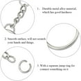 Metal Split Keychain Ring Parts 50 Key Chains With 25mm Open Jump Ring
