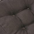 thumbnail image 4 of Nvzi Faux Linen Square Padded Chair Seat Cushion,Soft Solid Chair Pads,Comfortable Sitting for Office,Home or Car 20"x20" Black, 4 of 4