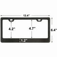 thumbnail image 2 of 1PC 12.4''x6.4'' Carbon Fiber Pattern License Plate Frame Holder Cover Universal, 2 of 7
