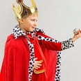 thumbnail image 3 of URMAGIC King Robe Halloween Costume Medieval Prince King Costume Cape, 3 of 4