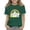 Green, variant on Coerni Girls Easter Shirt Short Sleeve Crew Neck Funny Bunny Shirts Rabbit Graphic Colored Egg Print T-Shirt Holiday Tee Tops Kids
