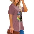 thumbnail image 3 of XCHQRTI Womens Plus Size Summer Sunset Graphic Tees Faith T-Shirts Christian Oversized Short Sleeve Tops, 3 of 9
