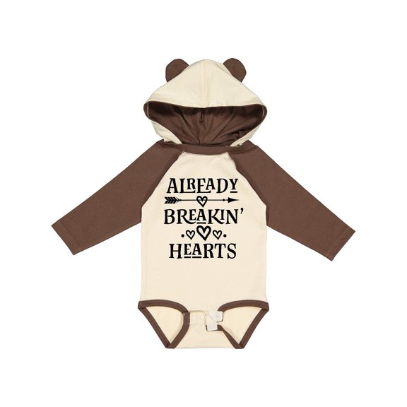 Inktastic Boys Valentines Day Breaking Hearts Boys Long Sleeve Baby Bodysuit