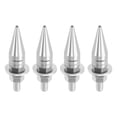 thumbnail image 1 of Tornillos de matrícula universales para motocicletas M6 de Unique Bargains, 5.4 cm, kit de tornos de matrícula antirrobo de aleación de aluminio tono plateado, 4 piezas, 1 of 6