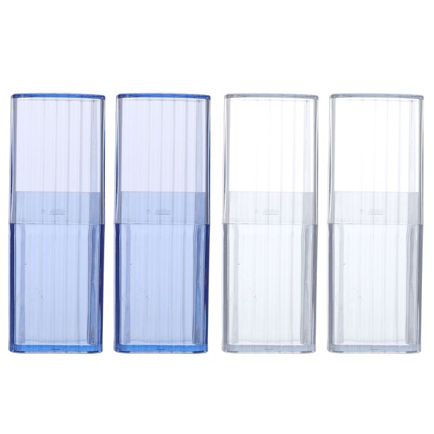 4pcs Cajas de recolección de hilo dental cajas de almacenamiento de escritorio Cajas de hilo de algodón a prueba de polvo de cajas de algodón portátiles