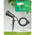 EDISHINE 2 Pack Spotlight for Christmas Outdoor Plug in with 6FT Cord