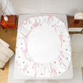 thumbnail image 5 of Feelyou Princess Pink Bow Queen Sheet Sets, Kawaii Cartoon Stars Bed Set, 4-Piece, 5 of 7
