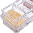 thumbnail image 4 of Caja transparente para condimentos de cocina YONGSHENG tarro de especias contenedor de almacenamiento de plástico con tapa y cuchara 2 piezas, 4 of 5