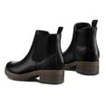 thumbnail image 4 of Bocca Women's Black Chelsea Boots Chunky Heel Ankle Booties Size 8.5, 4 of 8