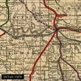 thumbnail image 2 of 1888 Map of Alabama - Vintage Map of Alabama Wall Art - Railroad Map of Alabama History Poster, 2 of 7