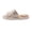 Khaki, variant on XFeng Men Linen Fabric Open‑Toe House Slippers Indoor Home Slides