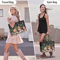 thumbnail image 6 of Large Capacity Tote Bag,Red Mushroom Snail Black Pattern Handbag Fashion Luxury Tote Bag,15.7"x13"x 5.1" Inches,Laptop Compatible, 6 of 6