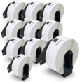 thumbnail image 1 of BETCKEY - Compatible Address Labels Replacement for Brother DK-1201 (1.1 in x 3.5 in), Use with Brother QL Label Printers [10 Rolls/4000 Labels], 1 of 6