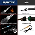 SREMTCH 60W Adjustable Temperature Soldering Iron Kit with ONOff