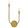 thumbnail image 6 of 84262LCB Lark Cora - 10W 2 LED Large Left Wall Sconce-22 Inch Tall and 12.75 Inch Wide-Lacquered Brass Finish, 6 of 10