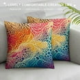 thumbnail image 3 of GOSMITH Coral Body Pillow Case, Orange Red Blue Tropical Ocean Themed Decorative Pillowcase with Zipper, 3 of 5
