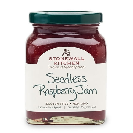 Stonewall Kitchen, non GMO, Seedless Raspberry Jam, 12.5 oz. Jar