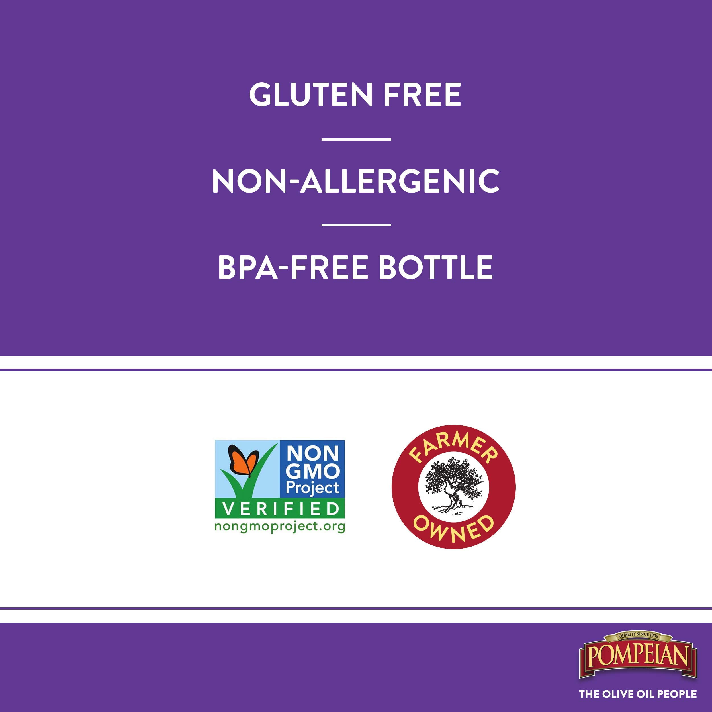 Pompeian Balsamic Vinegar, 16 fl oz Bottle (Pack of 5)