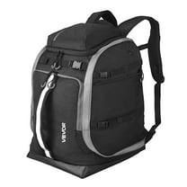 Ski Boot Bag Snowboard Boots Travel Backpack 55L Waterproof Black