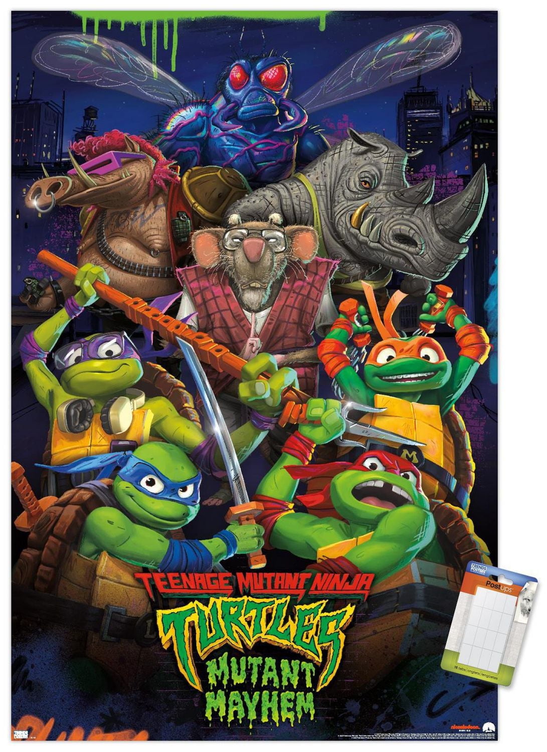 Teenage Mutant Ninja Turtles: Mutant Mayhem - Group Wall Poster