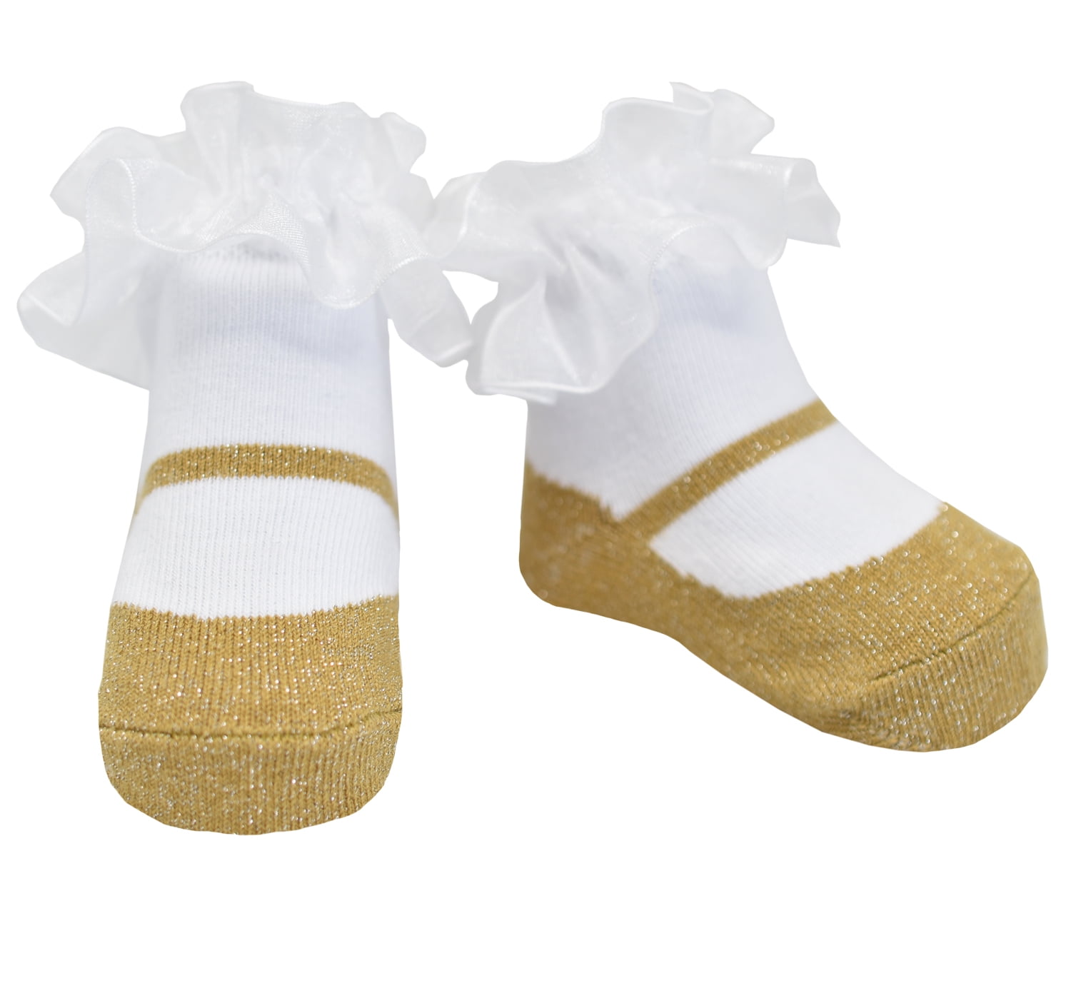 baby babies girls knee length long socks with satin bow Silver Gold Pink Glitter 