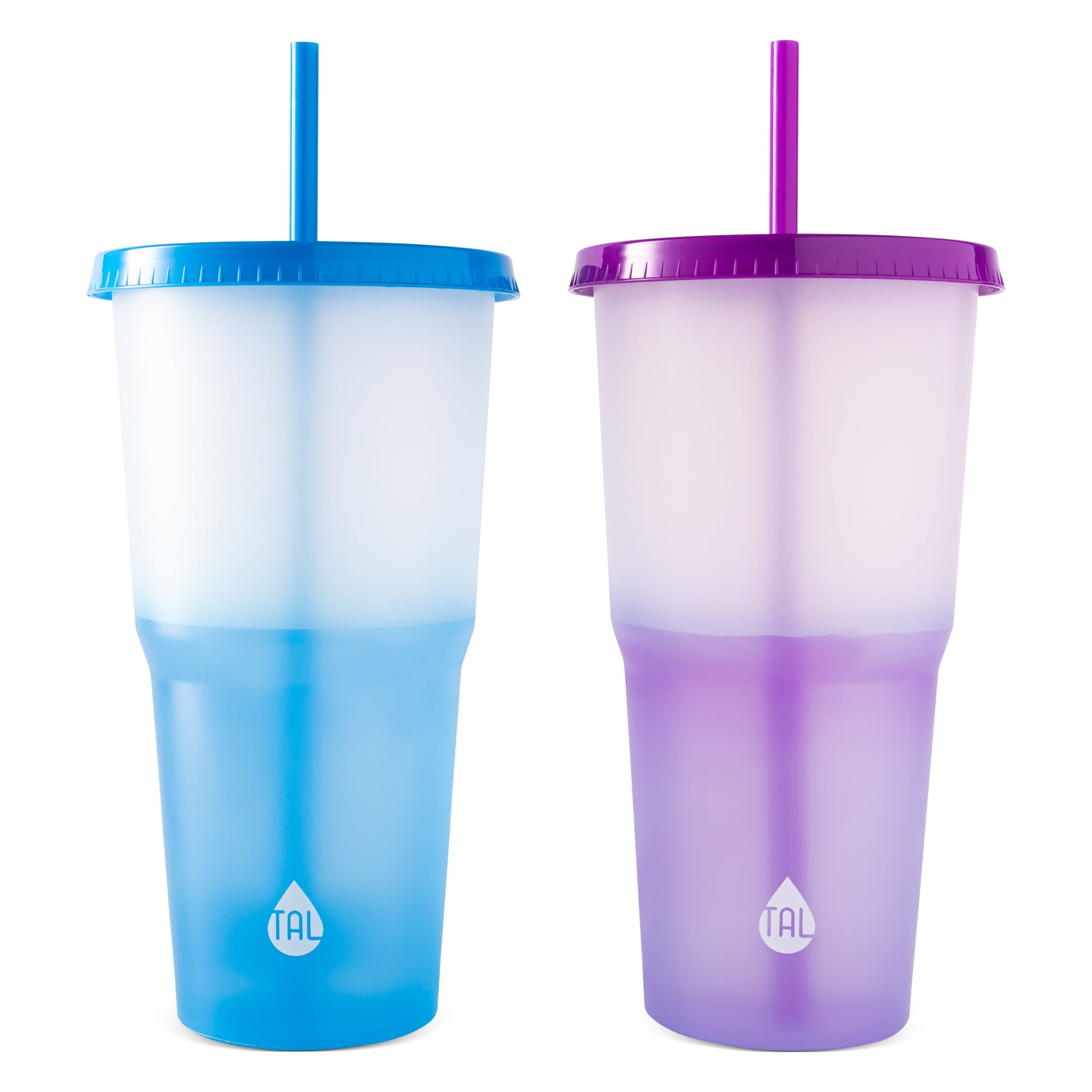 (2 pack) TAL Color Changing Tumbler 40oz, 2-Pack